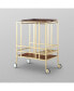 Фото #4 товара Ron Serving Bar Cart with Metal Frame and Casters