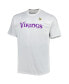 Фото #3 товара Men's White Minnesota Vikings Big and Tall Hometown Collection Hot Shot T-shirt