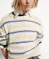 Фото #5 товара Women's Round-Neck Striped Sweater