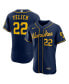 ფოტო #1 პროდუქტის Men's Christian Yelich Navy Milwaukee Brewers 50th Season Alternate Authentic Player Jersey