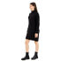 SUPERDRY Cable Mock Neck Long Sleeve Short Dress