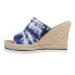 TOMS Monica TieDye Espadrille Womens Blue Casual Sandals 10017896T