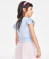 ფოტო #2 პროდუქტის Little Girls Sprouting Heart Graphic Tie-Front T-Shirt, Created for Macy's
