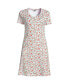 Plus Size Cotton Short Sleeve Knee Length Nightgown