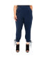 ფოტო #1 პროდუქტის Plus Size High Waisted Ankle Tie Cuff Trousers