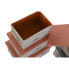 Фото #3 товара Набор штабелируемых органайзеров DKD Home Decor Коричневый Серый Оранжевый 40 x 30 x 20 cm