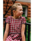 ფოტო #8 პროდუქტის Girls' Short Sleeve Button Back Schoolgirl Dress, Infant