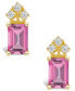 Фото #5 товара Серьги Macy's Pink Topaz & Diamond