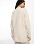 Vero Moda Tall high neck knitted jumper in cream Белый, XS - EU 32 - фото #4