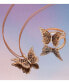 ფოტო #4 პროდუქტის Ombré® Chocolate Ombré Diamond & Vanilla Diamond Butterfly Ring (3/4 ct. t.w.) in 14k Rose Gold