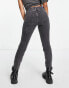 Фото #2 товара ONLY Petite Emily straight leg jeans in washed grey