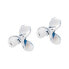 DIVE SILVER Small Boat Propeller Post Earring
