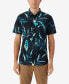 Фото #1 товара Men's Oasis Standard-Fit Botanical-Print Button-Down Shirt