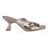 Фото #1 товара VANELi Taber Metallic Kitten Heels Womens Silver Dress Sandals TABER-312650