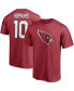 Фото #1 товара Men's DeAndre Hopkins Cardinal Arizona Cardinals Player Icon Name and Number T-shirt