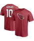 Men's DeAndre Hopkins Cardinal Arizona Cardinals Player Icon Name and Number T-shirt Бордовый, M - фото #1