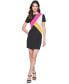 Women's Colorblocked Sheath Dress, Regular & Petite