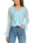 Фото #1 товара & Rouge Frill Blouse Women's Blue Xs