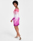 Фото #2 товара Women's Ombré Mesh Off-The-Shoulder Dress, Created for Macy's