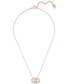 Two-Tone Crystal Linked Circle 17-3/4" Pendant Necklace