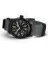 ფოტო #5 პროდუქტის Unisex Swiss Mechanical Khaki Field Black Nato Strap Watch 38mm
