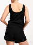 Фото #3 товара ASOS DESIGN Maternity mix & match cotton pyjama short in black