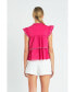 ფოტო #3 პროდუქტის Women's Sleeveless Tiered Top