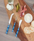 Jubilee Cheese Knife, Spreader and Fork Set - Shades of Denim