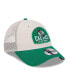 Фото #2 товара Men's Khaki, Kelly Green Boston Celtics Throwback Patch Trucker 9FORTY Adjustable Hat