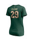 Women's Marc-Andre Fleury Green Minnesota Wild Authentic Stack Name and Number V-Neck T-shirt