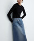 Фото #3 товара Women's Asymmetrical Denim Skirt
