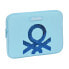 Фото #1 товара Чехол для ноутбука Benetton Sequins Светло Синий (31 x 23 x 2 cm)