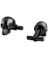 ფოტო #3 პროდუქტის Black-Tone IP Stainless Steel 3D $kull Cuff Links