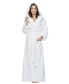 ფოტო #2 პროდუქტის Women's Ankle Length Hooded, Low Twist, Soft Turkish Cotton Bathrobe