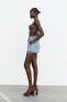 Фото #3 товара Джинсовая юбка шорты с запахом z1975 ZARA