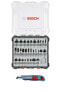 Фото #1 товара Bosch Fräser Set Mixed 30 teilig 8 mm Schaft für Oberfräsen + Gratis Cuttermesser