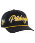 Фото #1 товара 47 Men's Black Pittsburgh Penguins Overhand Logo Side Patch Hitch Adjustable Hat