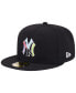 ფოტო #4 პროდუქტის Men's Black New York Yankees Multi-Color Pack 59FIFTY Fitted Hat