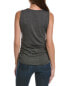 Forte Cashmere Ruched Tank Women's Grey Xs - фото #2