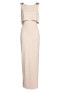 Фото #4 товара Adrianna Papell 154324 Women's Embellished Long Crepe Dress Light Blush Sz. 8 US