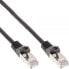 Фото #1 товара InLine Patch Cable SF/UTP Cat.5e black 0.5m