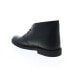 Фото #6 товара Clarks Desert Boot 2 26161237 Mens Black Leather Lace Up Chukkas Boots 8