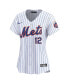 Фото #2 товара Women's Francisco Lindor White New York Mets Home Limited Player Jersey