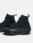 Converse Run Star Hike Hi trainers with hiking detail in triple black