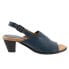 Фото #1 товара Trotters Mavis T2206-400 Womens Blue Narrow Leather Heeled Sandals Shoes 10.5