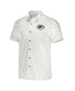 Фото #3 товара Men's NFL x Darius Rucker Collection by White Green Bay Packers Woven Button-Up T-shirt
