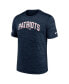 Men's Navy New England Patriots Velocity Athletic Stack Performance T-shirt