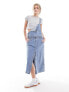 Фото #1 товара Levi's Tico denim dress with waist belt in blue