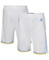 Big Boys and Girls White Los Angeles Lakers Hardwood Classics Swingman Shorts Белый, XL - фото #2