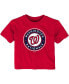 ფოტო #1 პროდუქტის Boys and Girls Infant Red Washington Nationals Team Primary Logo T-shirt